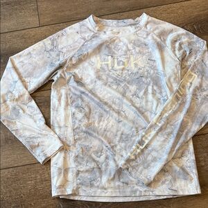 Huk Marble Pattern Long Sleeve Shirt